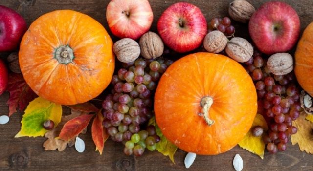 Fruits et l&eacute;gumes d'automne