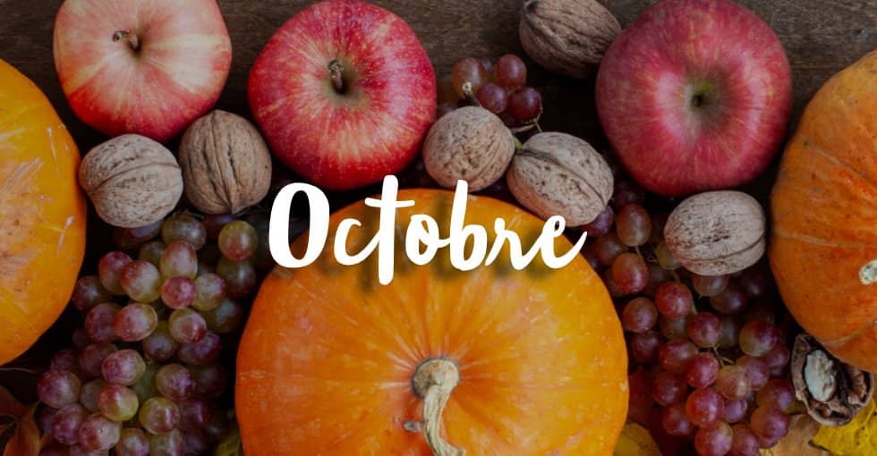 les fruits et légumes de octobre