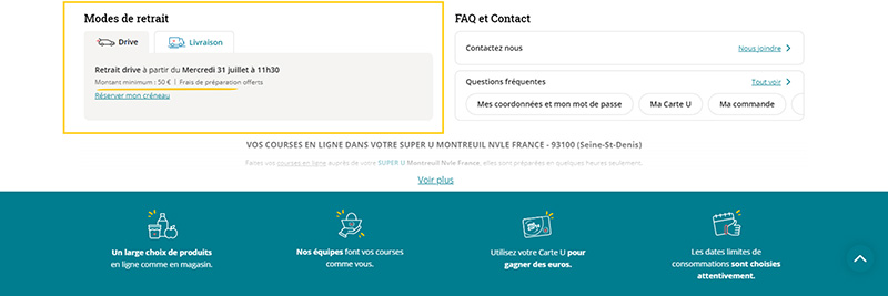 Minimum de commande